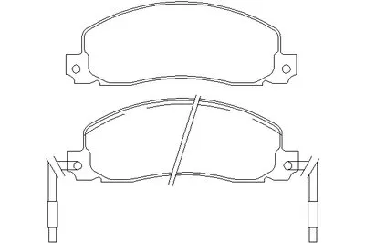 Комплект тормозных колодок, дисковый тормоз DON купить