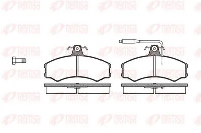 Комплект тормозных колодок, дисковый тормоз KAWE купить