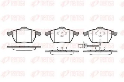 Комплект тормозных колодок, дисковый тормоз KAWE купить