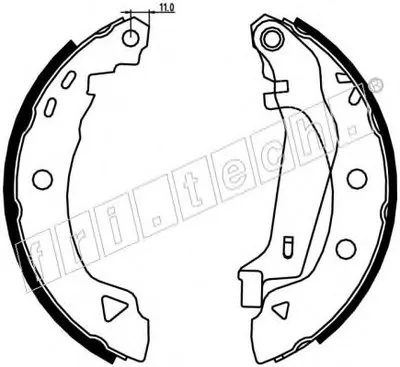 Комплект тормозных колодок fri.tech. купить