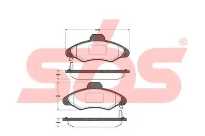 Комплект тормозных колодок, дисковый тормоз sbs купить