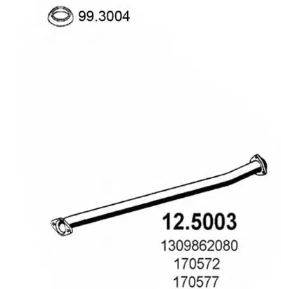 Труба выхлопного газа ASSO купить