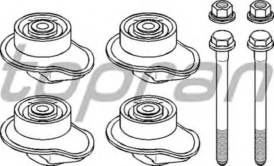Комплект подшипника, балка моста TOPRAN купить