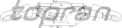 Выключатель на колонке рулевого управления TOPRAN купить