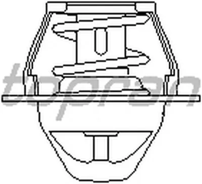 Термостат, охлаждающая жидкость TOPRAN купить