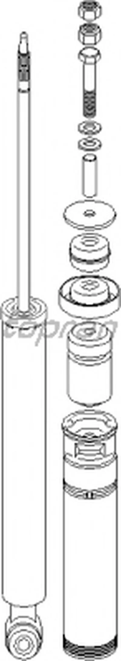 Амортизатор TOPRAN купить