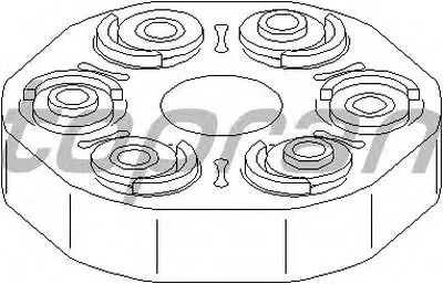 Шарнир, продольный вал TOPRAN купить