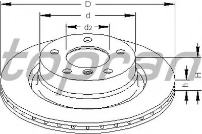 Тормозной диск COATED TOPRAN купить