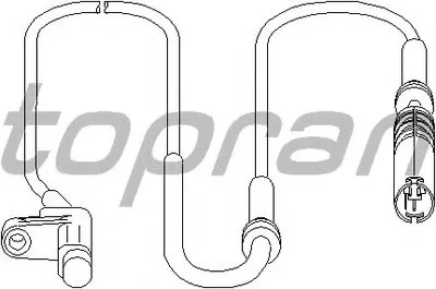 Датчик, частота вращения колеса TOPRAN купить