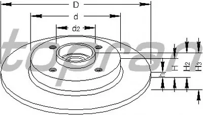 Тормозной диск TOPRAN купить