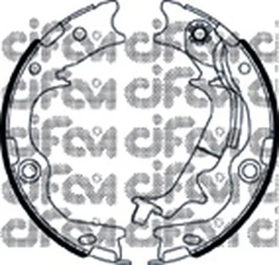 Комплект тормозных колодок, стояночная тормозная система