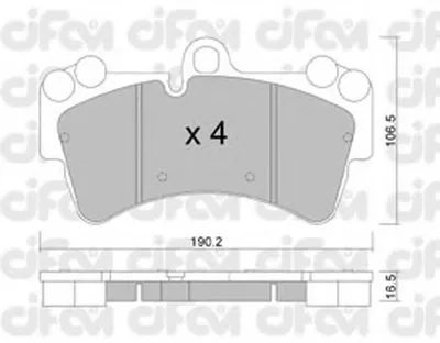 Комплект тормозных колодок, дисковый тормоз CIFAM купить