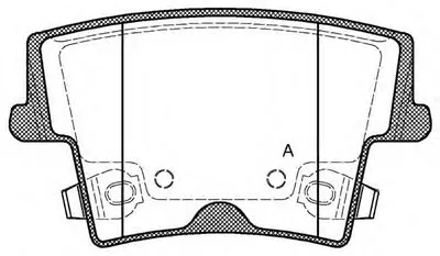 Комплект тормозных колодок, дисковый тормоз ADVANCE OPEN PARTS купить