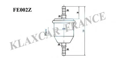 Топливный фильтр KLAXCAR FRANCE купить