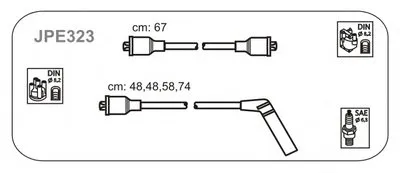 Комплект проводов зажигания JANMOR купить