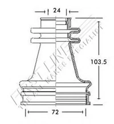 Пыльник, приводной вал FIRST LINE купить