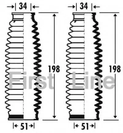 Пыльник, рулевое управление FIRST LINE купить