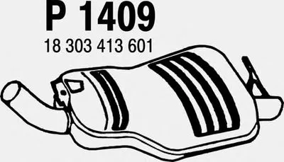 Глушитель выхлопных газов конечный FENNO купить