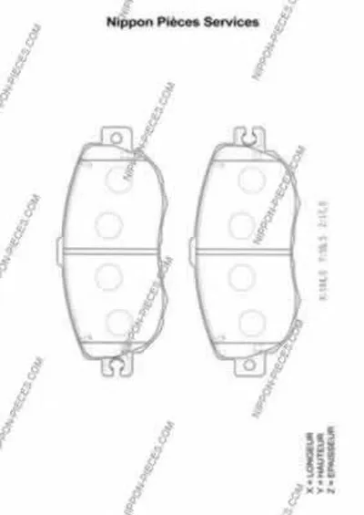 Комплект тормозных колодок, дисковый тормоз NPS купить