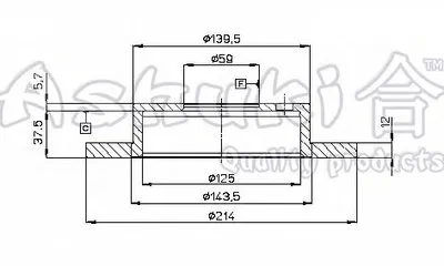 Тормозной диск ASHUKI купить