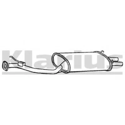 Глушитель выхлопных газов конечный KLARIUS купить