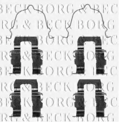 Комплектующие, колодки дискового тормоза BORG & BECK купить