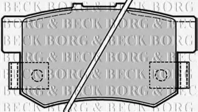 Комплект тормозных колодок, дисковый тормоз BORG & BECK купить