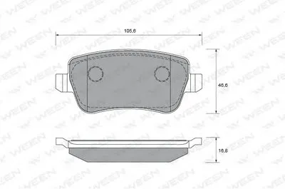 Комплект тормозных колодок, дисковый тормоз WEEN купить