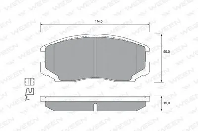 Комплект тормозных колодок, дисковый тормоз WEEN купить