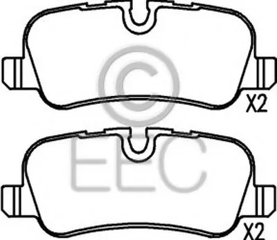 Комплект тормозных колодок, дисковый тормоз EEC купить