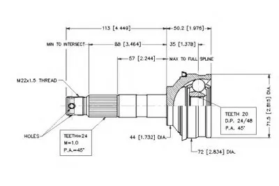 Шарнирный комплект, приводной вал VEMA купить