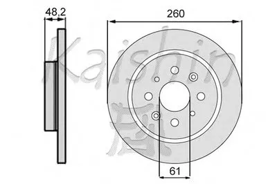 Тормозной диск KAISHIN купить