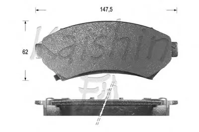 Комплект тормозных колодок, дисковый тормоз KAISHIN купить