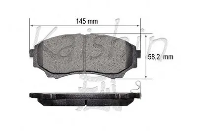 Комплект тормозных колодок, дисковый тормоз KAISHIN купить