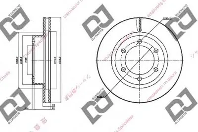 Тормозной диск DJ PARTS купить