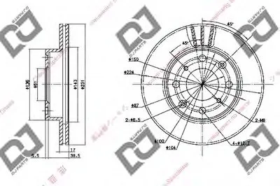 Тормозной диск DJ PARTS купить