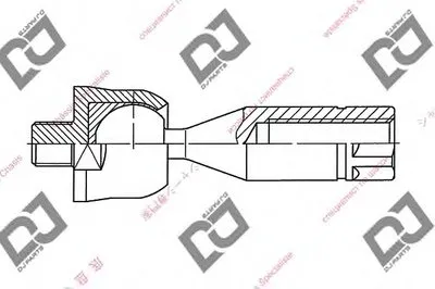 Осевой шарнир, рулевая тяга DJ PARTS купить
