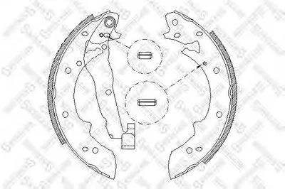 Комплект тормозных колодок STELLOX купить