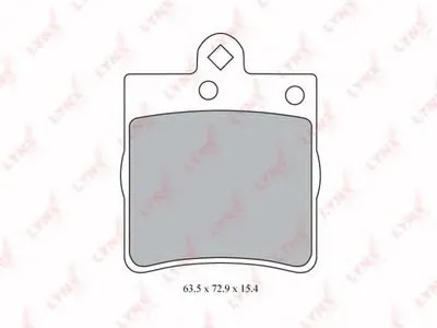 Комплект тормозных колодок, дисковый тормоз LYNXauto купить