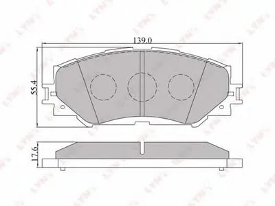 Комплект тормозных колодок, дисковый тормоз LYNXauto купить