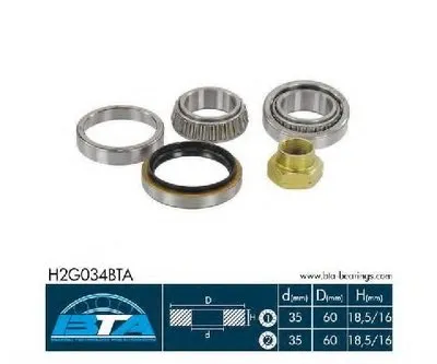 Комплект подшипника ступицы колеса BTA купить