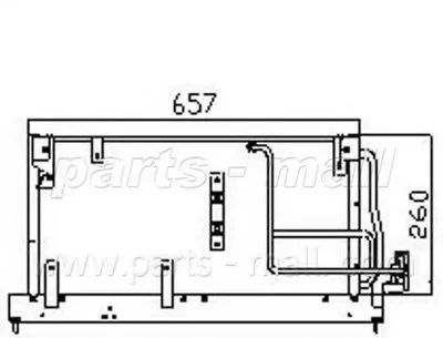 Конденсатор, кондиционер PARTS-MALL купить