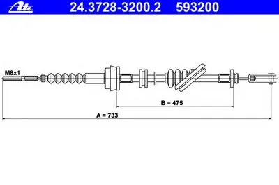 Тросик сцепления ATE купить