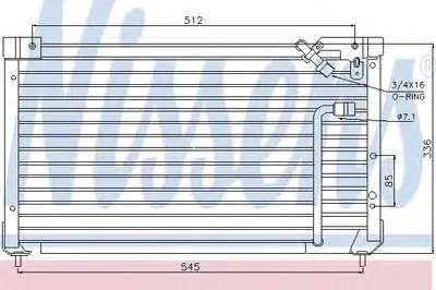 Конденсатор, кондиционер NISSENS купить