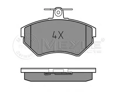 Комплект тормозных колодок, дисковый тормоз PLATINUM PAD MEYLE купить