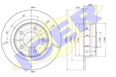 Тормозной диск ICER купить