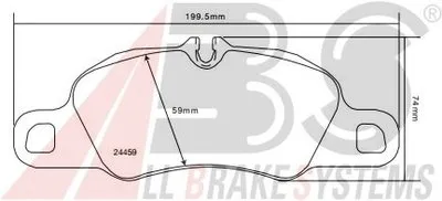 Комплект тормозных колодок, дисковый тормоз SPORTLINE A.B.S. купить