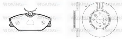 Комплект тормозов, дисковый тормозной механизм WOKING купить