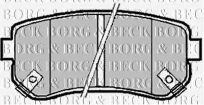 Комплект тормозных колодок, дисковый тормоз BORG & BECK купить