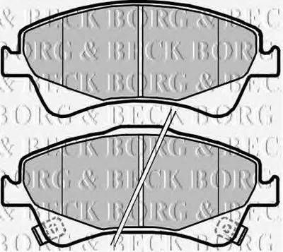 Комплект тормозных колодок, дисковый тормоз BORG & BECK купить